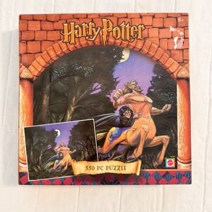 Harry Potter Puzzle Mattel 2001 FORBIDDEN FOREST 550 Pieces VINTAGE. All Pieces!
